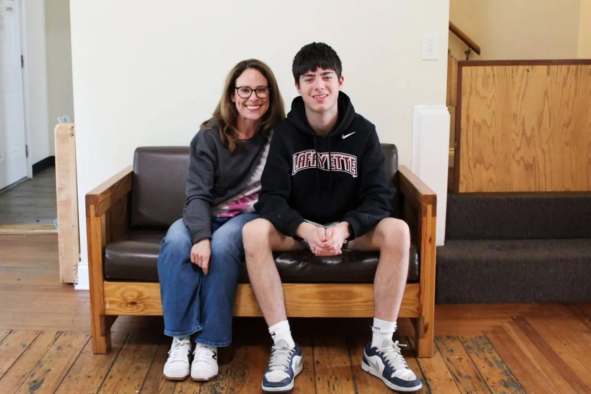 Mother and Son Give Back Together as Playspace Volunteers